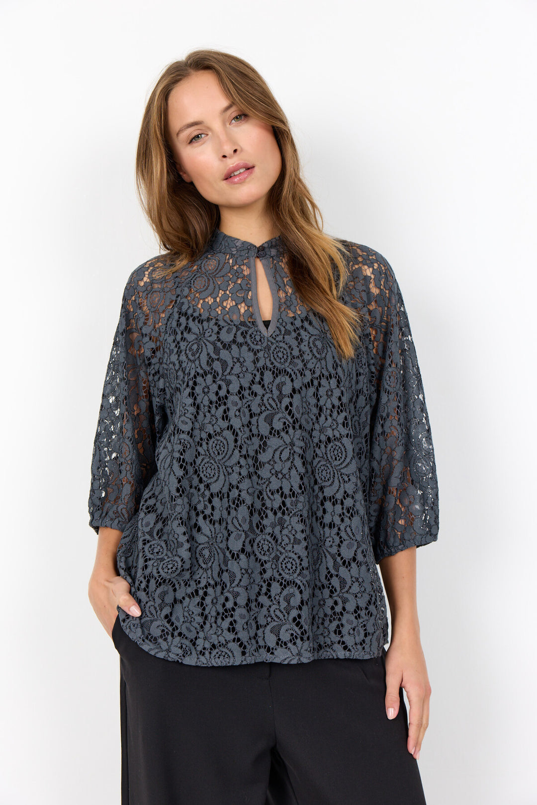 Soyaconcept SC-MILDRED 1 - T-shirt Imprimé - Bright Blue Combi/bleu