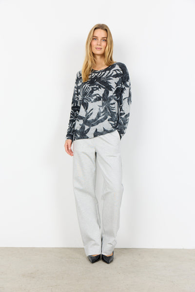 SC-BIARA AOP 152 Blouse Light grey