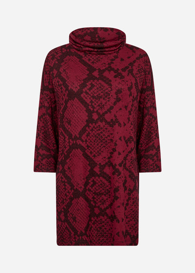 SC-BIARA AOP 146 Sweatshirt Bordeaux