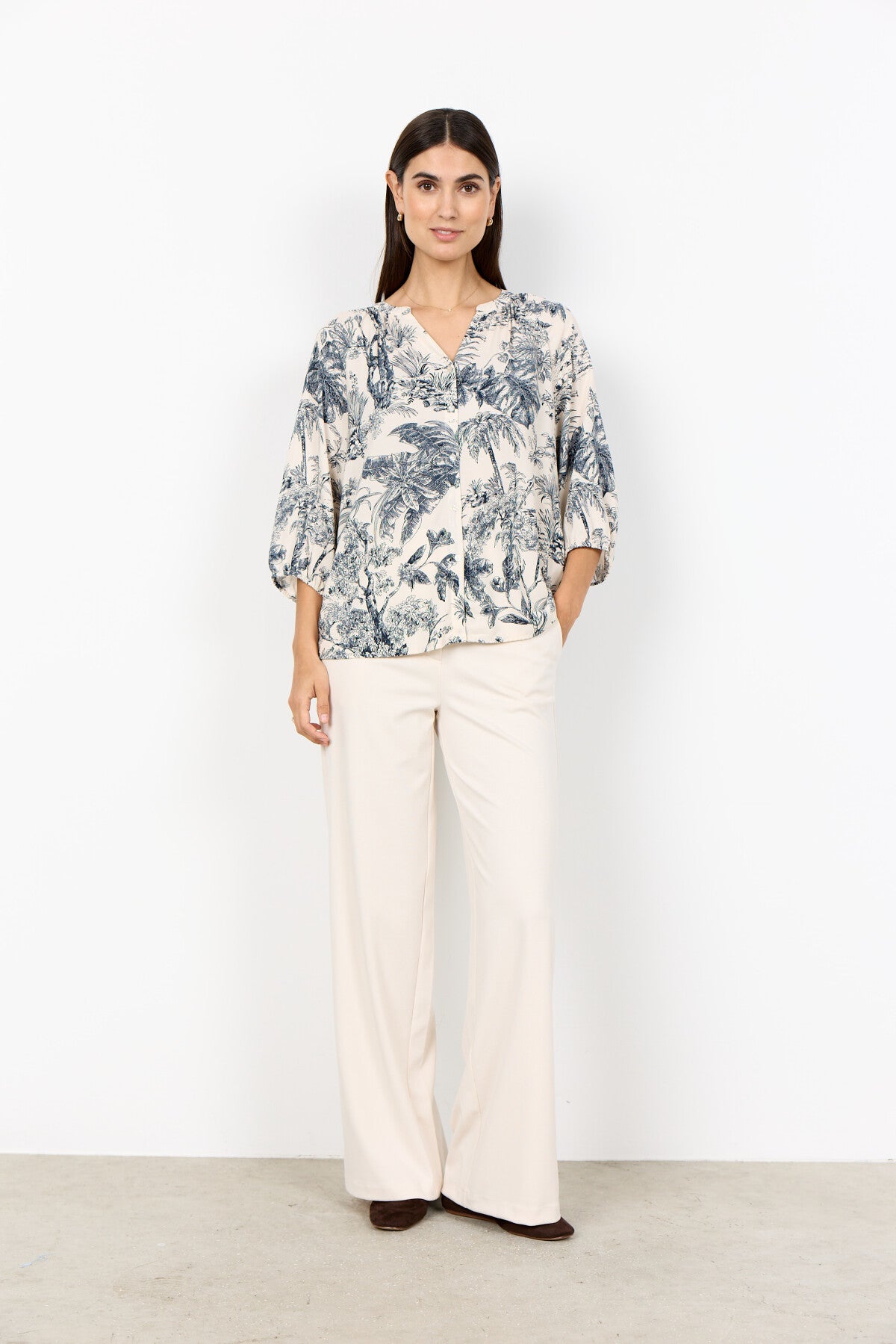 SC-CARLI 2 Blouse in Navy from soyaconcept | Soyaconcept.com 