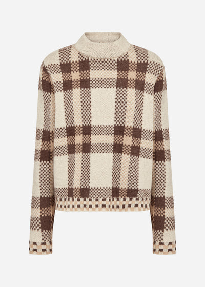 SC-VIBSA 1 Pullover Dark sand