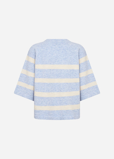 SC-ORLEAN STRIPE 5 Pullover Light blue