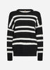 SC-DOLLIE STRIPE 819 Pullover Black