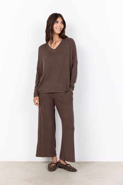 SC-BIARA 90 Blouse Dark brown