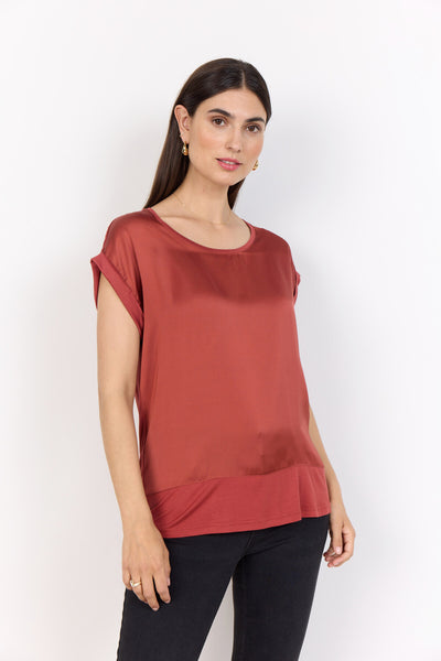 SC-THILDE 6 T-shirt Rust red