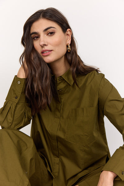 SC-RACHELLE 7 Shirt Dark green