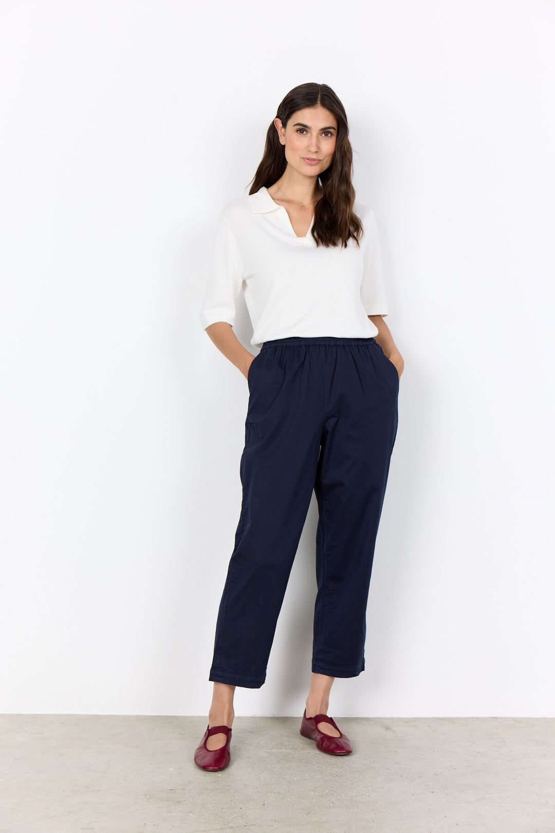 SC-ROVENA 9-B Pants in Navy from soyaconcept | Soyaconcept.com
