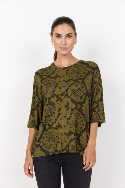 SC-BIARA AOP 144 T-shirt Dark green