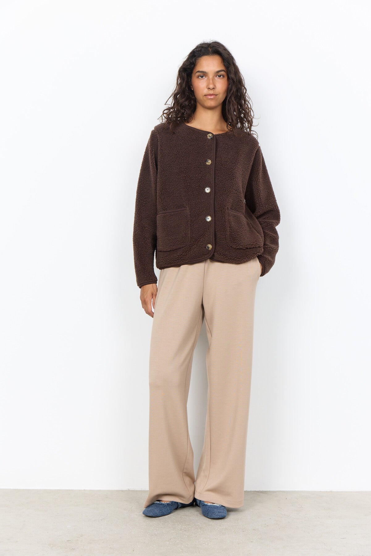 SC-ONYX 2 Cardigan in Dark brown from soyaconcept | Soyaconcept