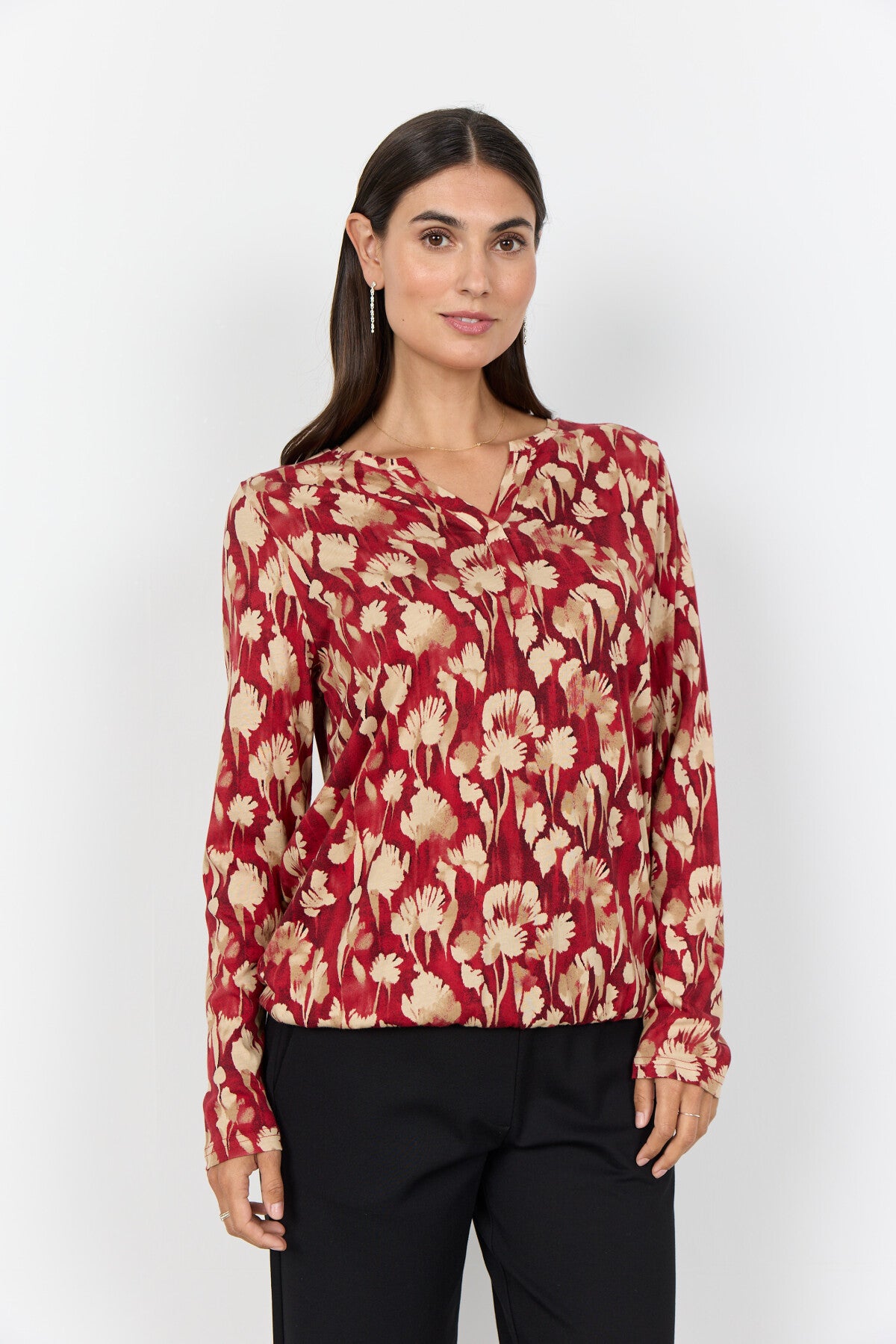 SC-FELICITY AOP 525 Blouse Red