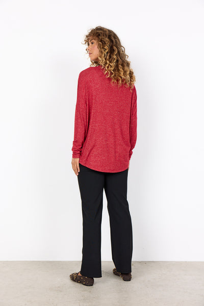 SC-BIARA 90 Blouse Dark red