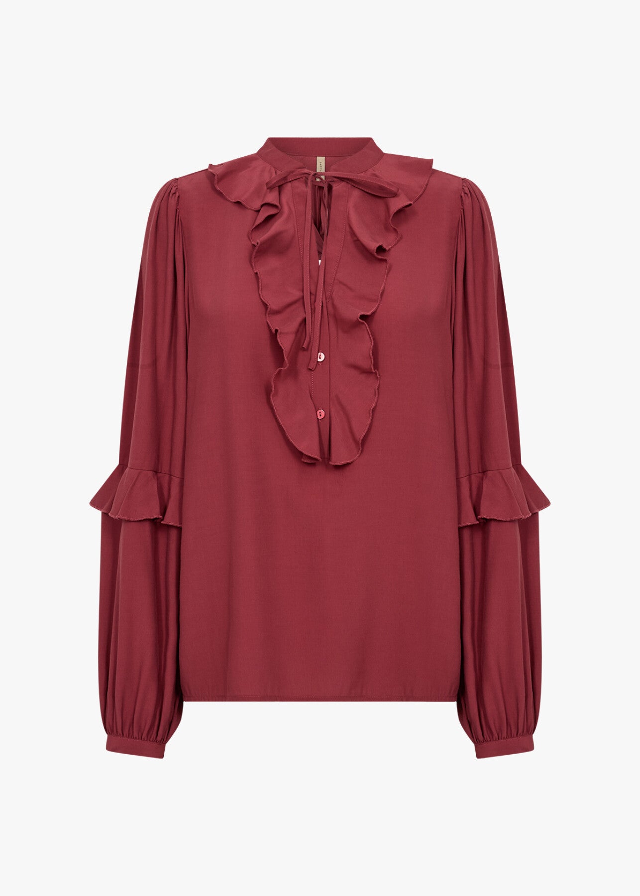 SC-BARBEL 1 Blouse Ruby red