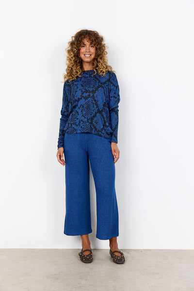 SC-BIARA AOP 145 Blouse Dark blue