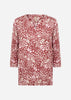 SC-FELICITY AOP 546 Blouse Dark red