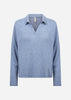 SC-BIARA 159 Blouse Dusty blue