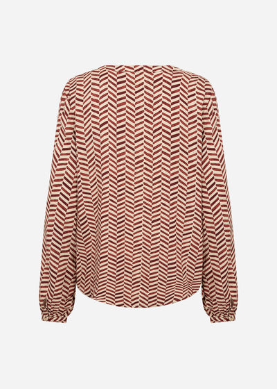 SC-SELIA 2 Blouse Rust red