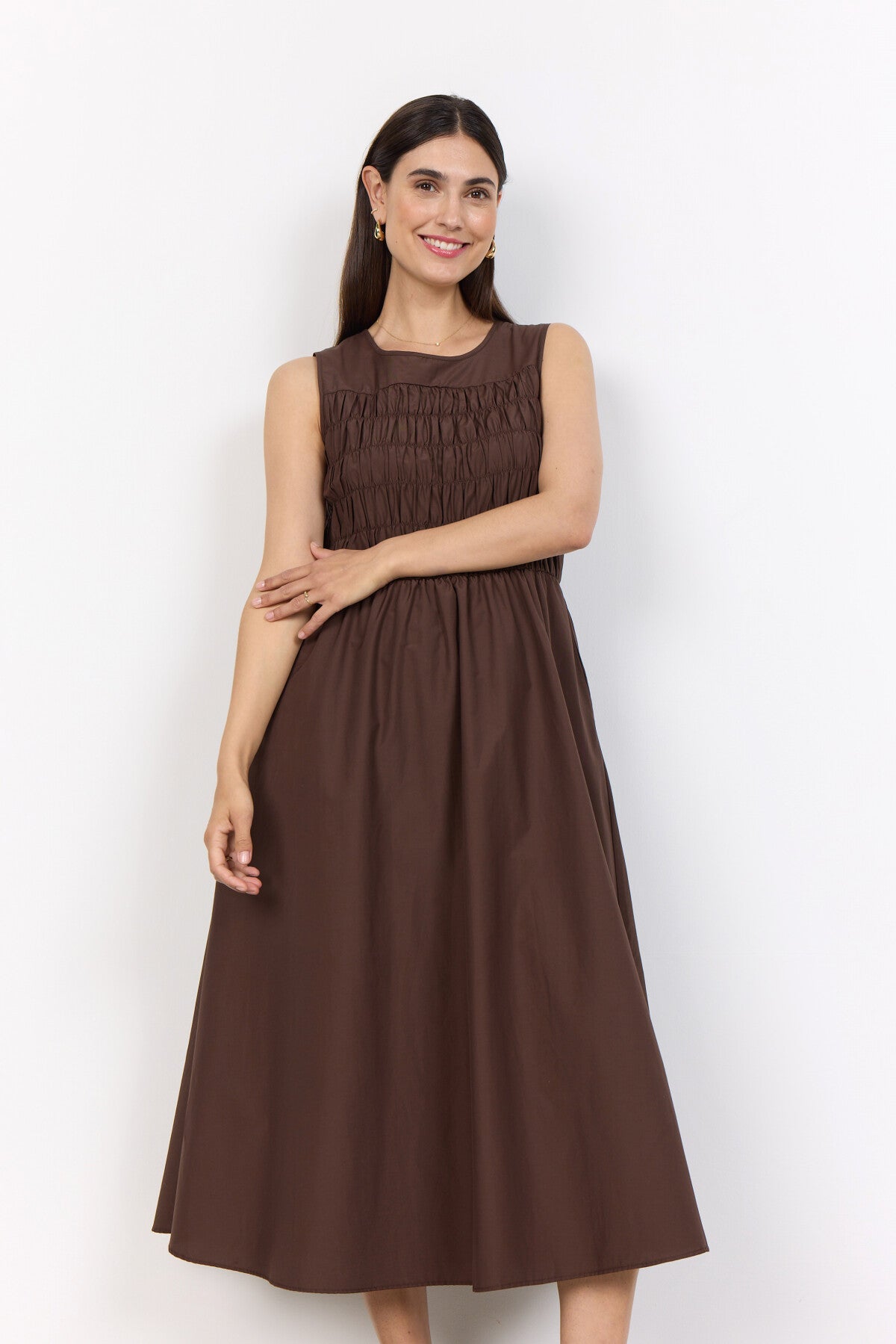 SC-NETTI 107 Dress Dark brown