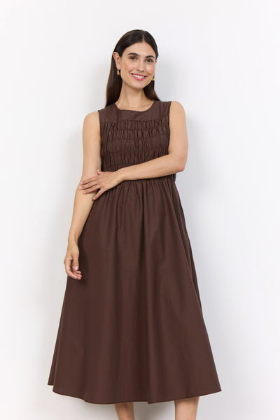 SC-NETTI 107 Dress Dark brown