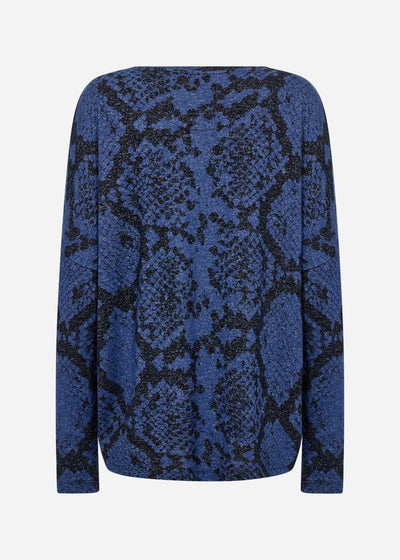 SC-BIARA AOP 145 Blouse Dark blue