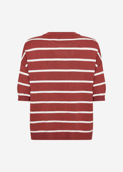 SC-DOLLIE STRIPE 794 Pullover Rust red