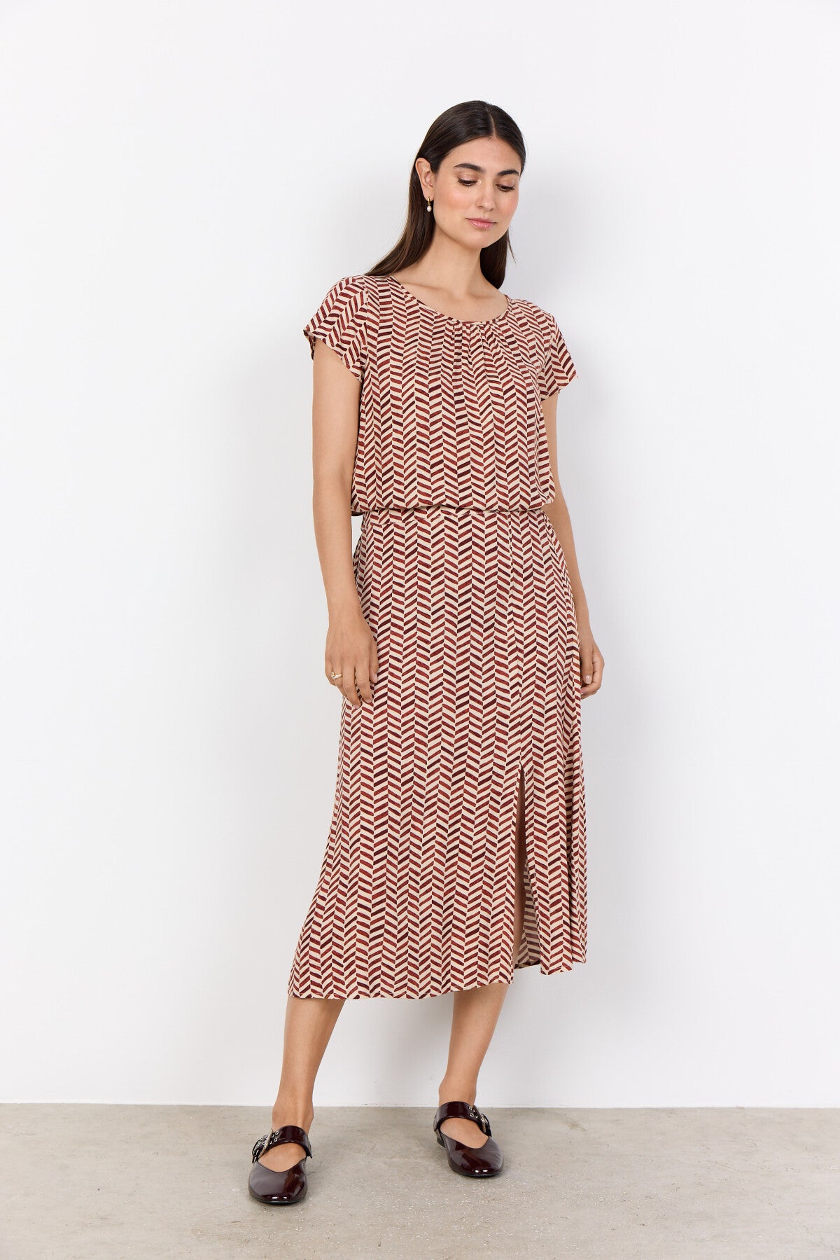 SC-SELIA 1 Blouse Rust red