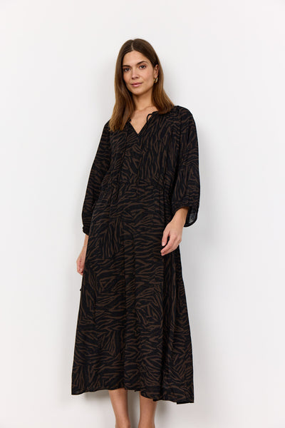 SC-SADE 3 Dress Dark brown