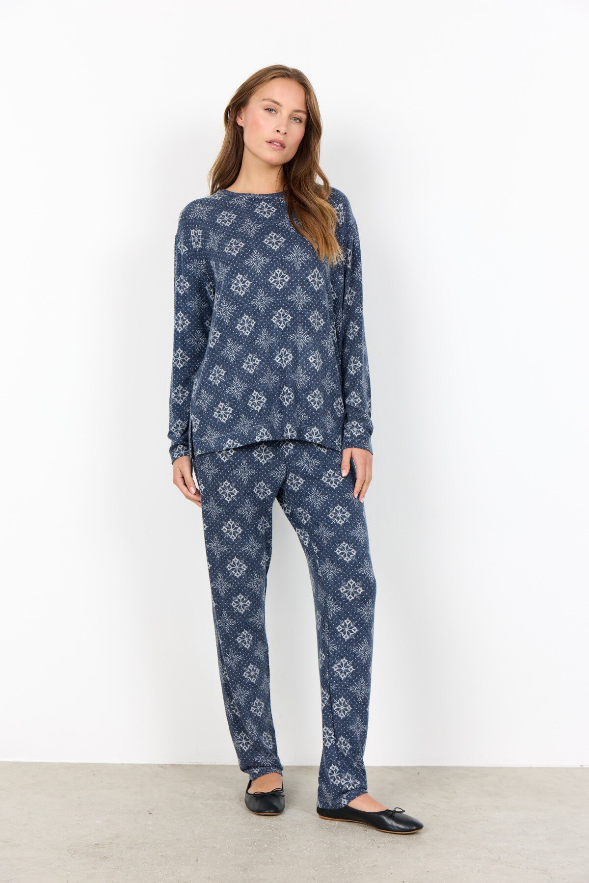 SC-BIARA AOP SET 150 Pyjamas Dark blue