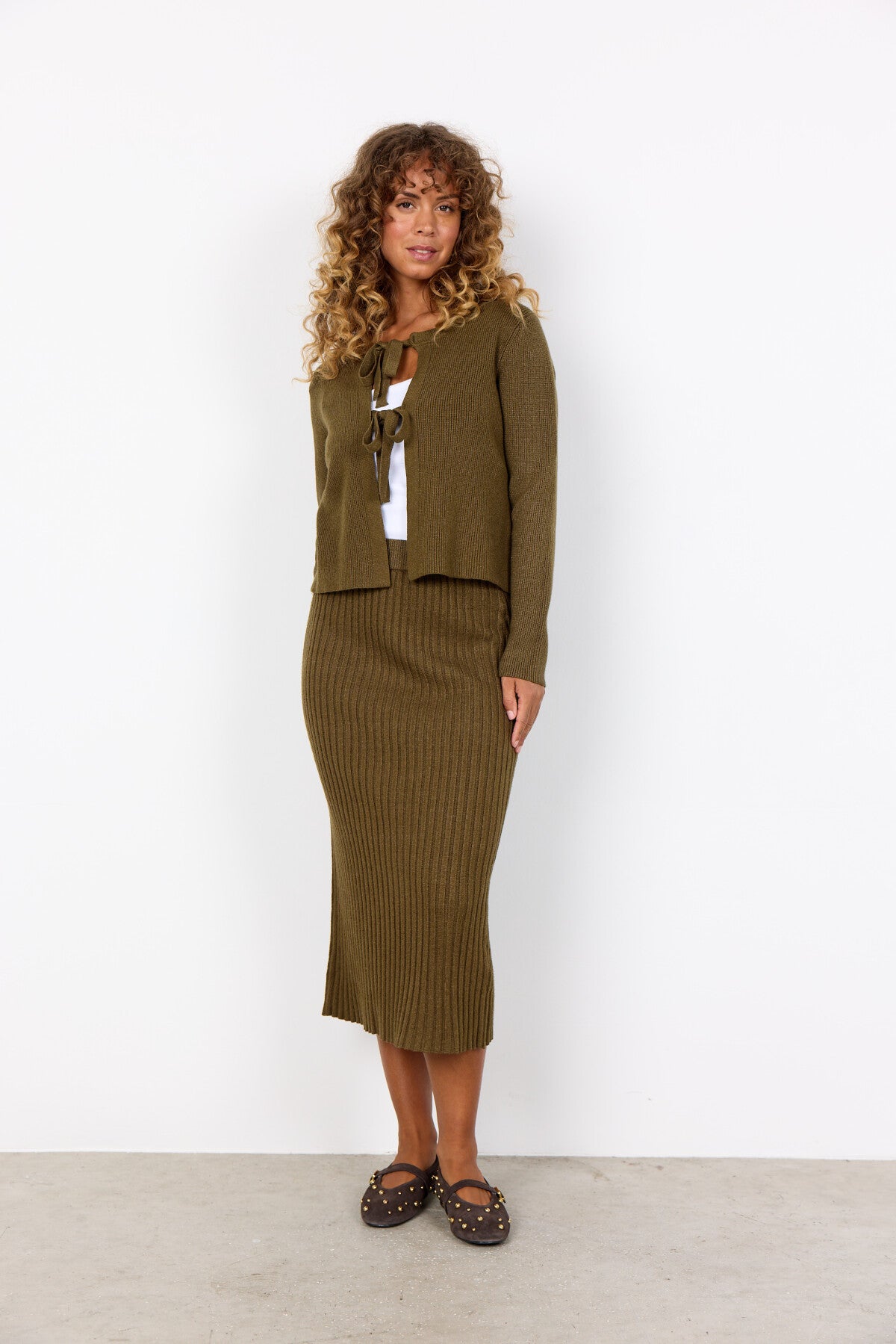 SC-KANITA 26 Cardigan Dark green