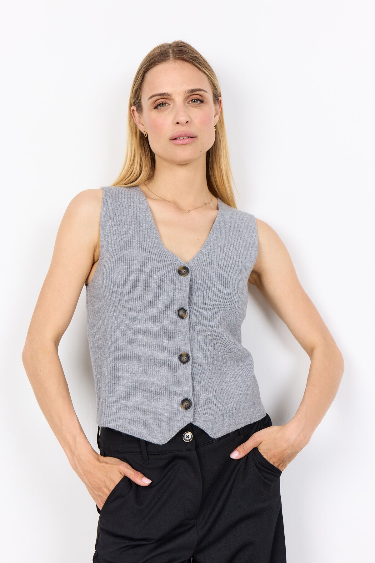 SC-KANITA 27 Waistcoat Grey