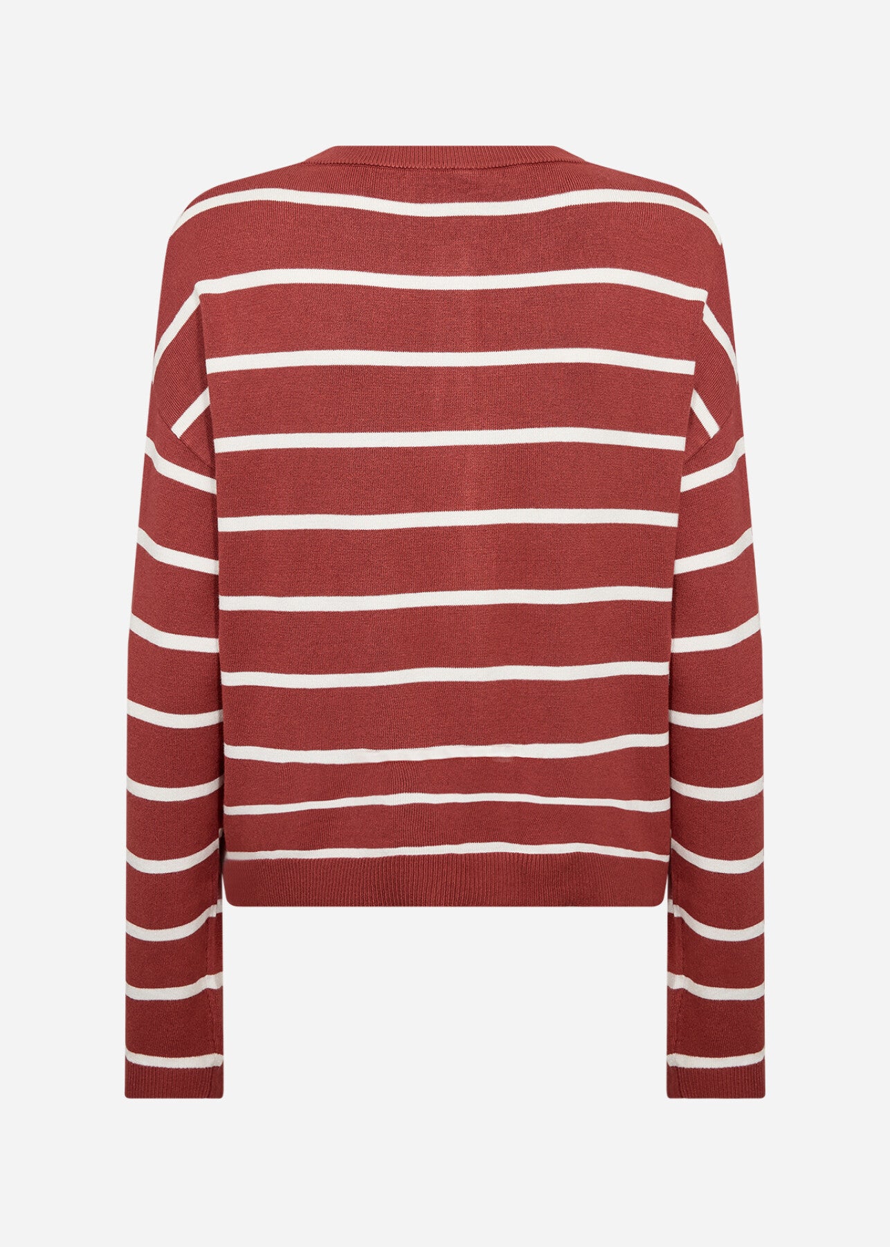 SC-DOLLIE STRIPE 795 Cardigan Rust red