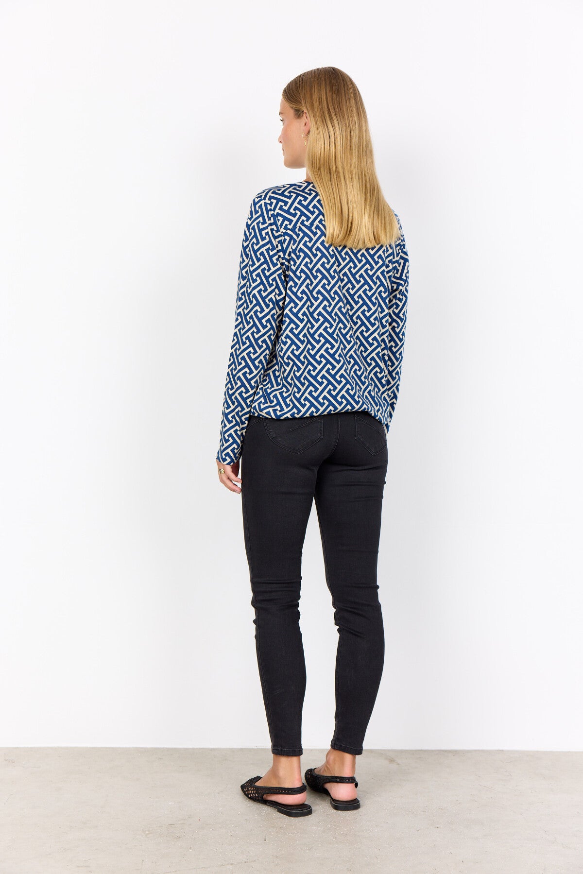 SC-FELICITY AOP 520 Blouse Dark blue