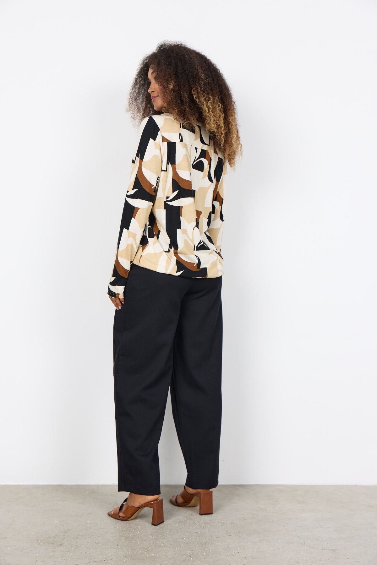 SC-FELICITY AOP 531 Blouse Sand