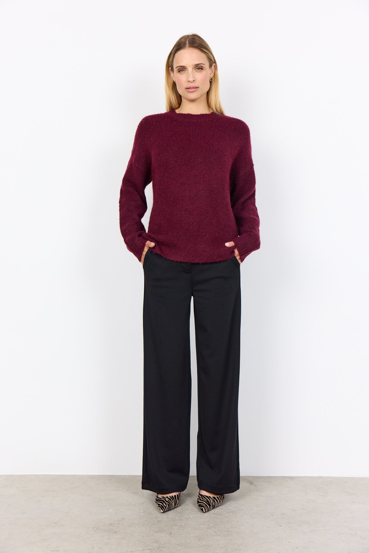 SC-GUNNA 1 Pullover Bordeaux