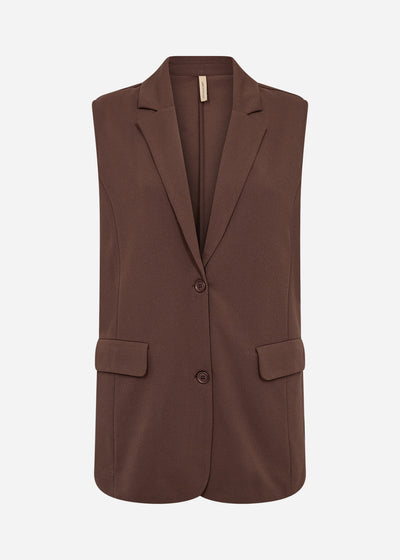 SC-SIHAM 87 Waistcoat Dark brown