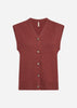 SC-DOLLIE 827 Waistcoat Ruby red