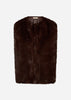SC-NAIDA 3 Waistcoat Dark plum