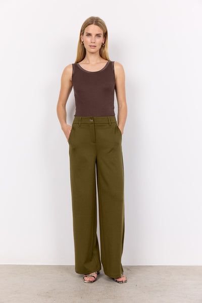 SC-DANIELA 9 Pants Dark green